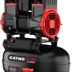 AIR COMPRESSOR KAYMO K-110FCR 1.5HP 10LTR OILFREE-COPPER ROUND TANK 2800 RPM