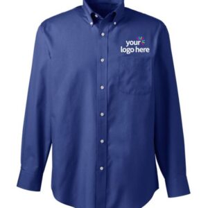 EMBROIDERED OFFICE WEAR SHIRT – NAVY BLUE