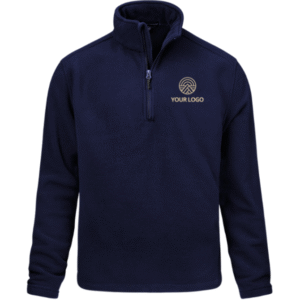 CUSTOMIZED HALF ZIPPER NAVY BLUE SWEATSHIRT