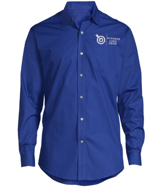 ROYAL BLUE MARK CURVE SHIRT