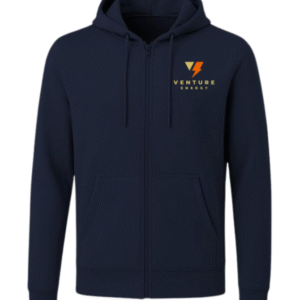 PERSONALIZED FULL ZIPPER HOODIE NAVY BLUE