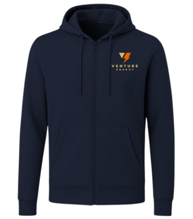 PERSONALIZED FULL ZIPPER HOODIE NAVY BLUE