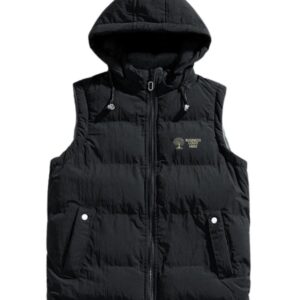 SLEEVELESS PUFFER HOODED JACKET