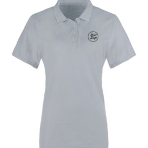 WOMEN PREMIUM POLO T-SHIRT GRAY