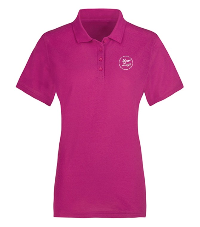 WOMEN'S CLASSIC POLO T-SHIRT PINK